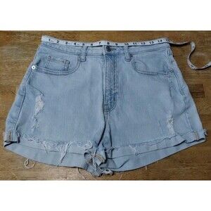 Women's Wild Fable Blue Jean Rolled Cuff Shorts Super High Rise Size 8/R 30